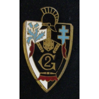 insigne du 2° régiment du génie de fabrication Drago Paris H. 330