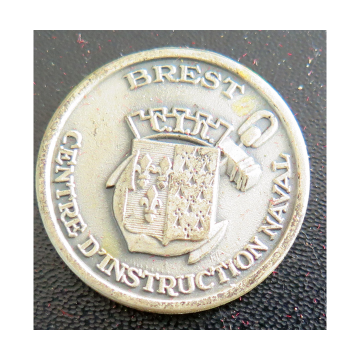 CIN BREST : rondache argentée du centre d'instruction naval de Brest FIA