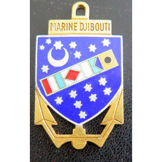 MARINE DJIBOUTI : insigne de la Marine Djibouti 50 mm Drago en émail