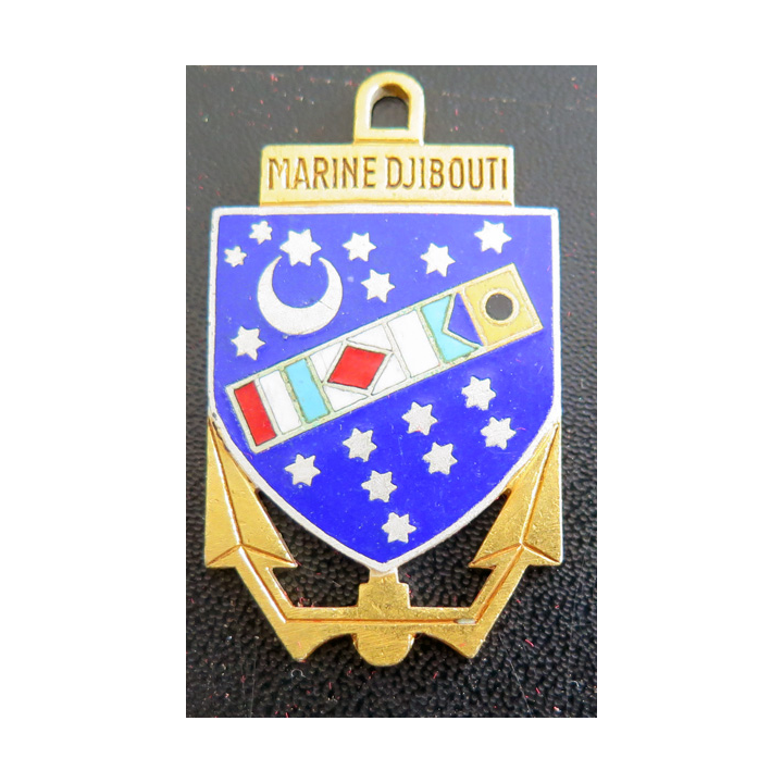 MARINE DJIBOUTI : insigne de la Marine Djibouti 50 mm Drago en émail