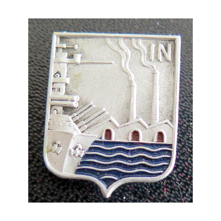 Insigne de l'industrie navale de Toulon AUGIS peint