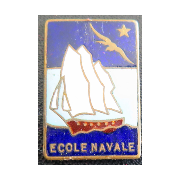ÉCOLE NAVALE : insigne de l'école navale Augis en émail