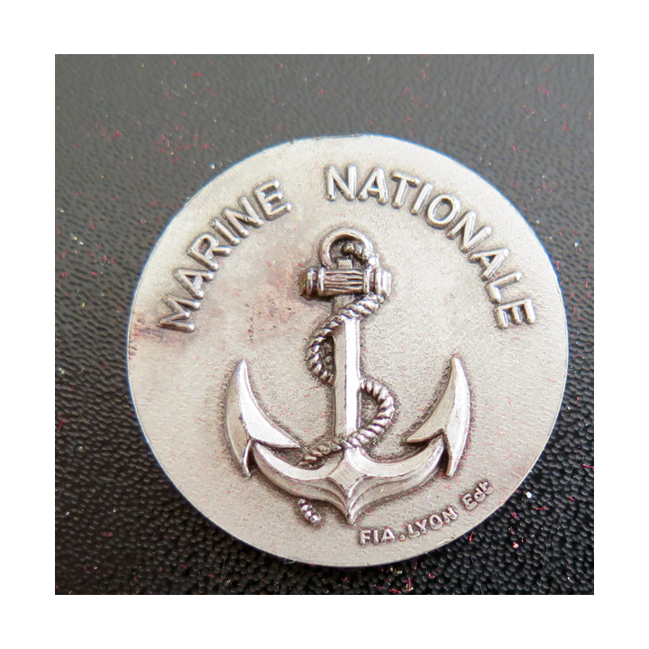 MARINE NATIONALE : rondache argentée de la marine nationale FIA