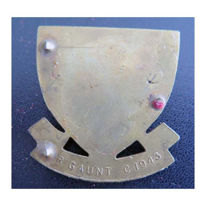1° BFMC : insigne de béret du 1° bataillon de fusiliers marins commandos  JR Gaunt 1943 métal très épais