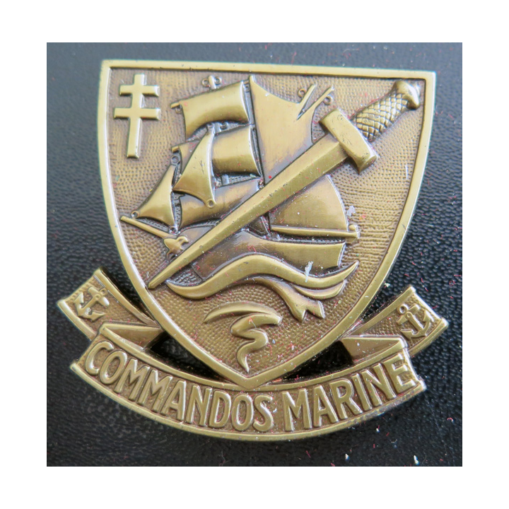 CDO MARINE : insigne de béret de commando marine 49 mm Balme