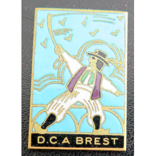 DCA BREST : insigne la Défense Contre Avions de Brest Augis en émail
