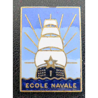ÉCOLE NAVALE : insigne de l'école navale Arthus Bertrand Paris en émail