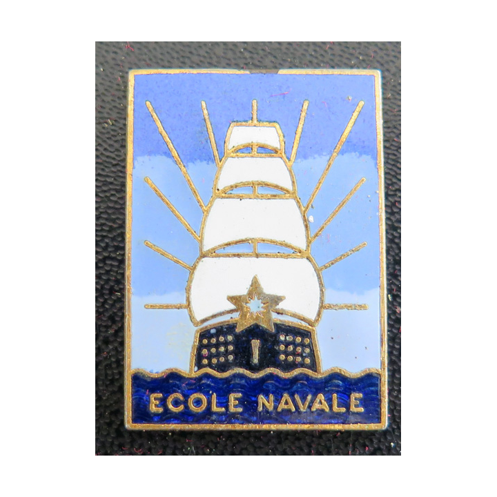 ÉCOLE NAVALE : insigne de l'école navale Arthus Bertrand Paris en émail