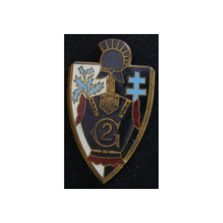 2° régiment du génie de fabrication Arémail en émail