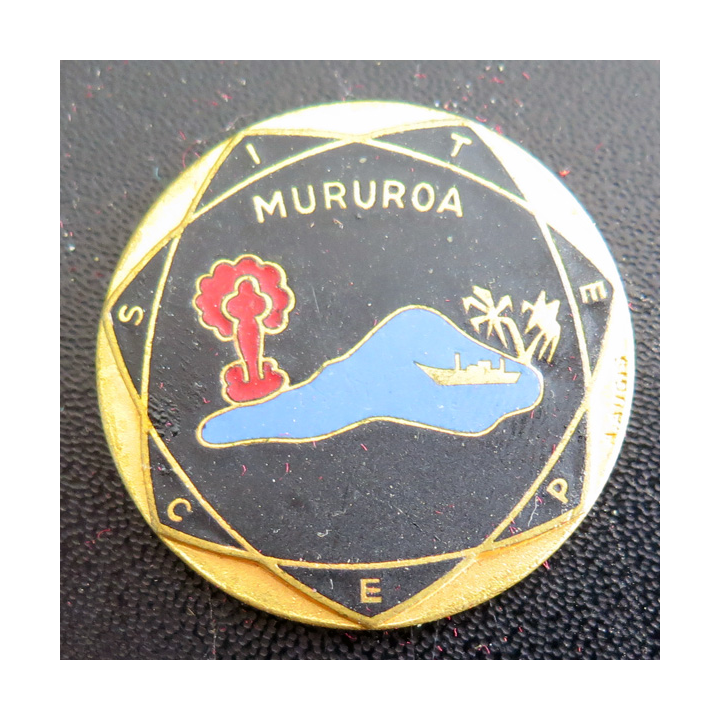 MURUROA : insigne du site du centre d'expérimentation du pacifique à Mururoa