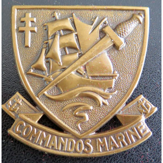 CDO MARINE : insigne de béret de commando marine 50 mm AB Chauvet