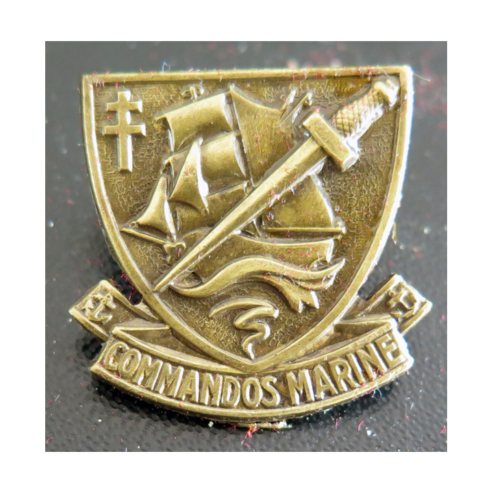 CDO MARINE : insigne de béret de commando marine 26 mm Drago Paris attache pin's