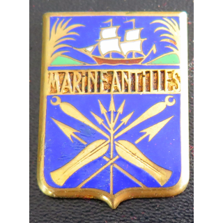 MARINE ANTILLES : insigne de la Marine aux Antilles Arthus Bertrand Paris en émail
