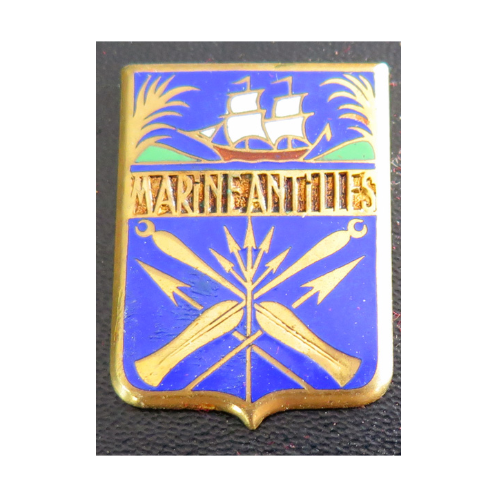 MARINE ANTILLES : insigne de la Marine aux Antilles Arthus Bertrand Paris en émail