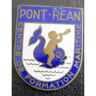 CFM PONT-REAN : insigne du centre de formation marine de Pont-Réan Arthus Bertrand en émail