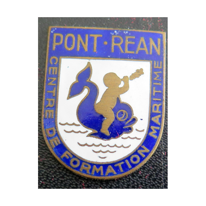 CFM PONT-REAN : insigne du centre de formation marine de Pont-Réan Arthus Bertrand en émail