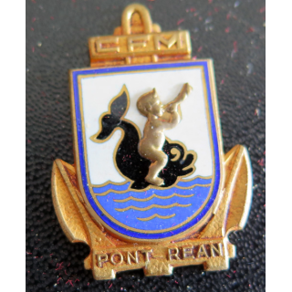 CFM PONT-REAN : insigne du centre de formation marine de Pont-Réan en émail