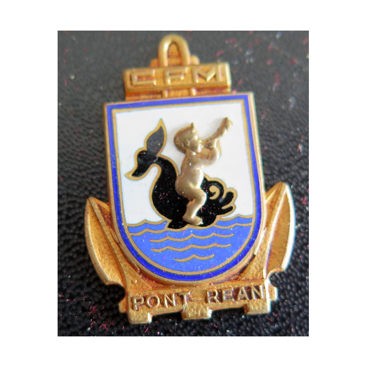 CFM PONT-REAN : insigne du centre de formation marine de Pont-Réan en émail