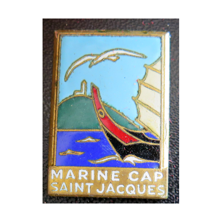 MARINE CAP ST JACQUES : insigne de la Marine à Cap Saint Jacques (Courtois) en émail
