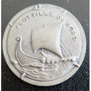 FLOTTILLE DU NORD : Rondache argentée de la Flottille du Nord FIA