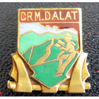 CRM DALAT : boutonnière du Centre de Repos de la Marine à Dalat en émail