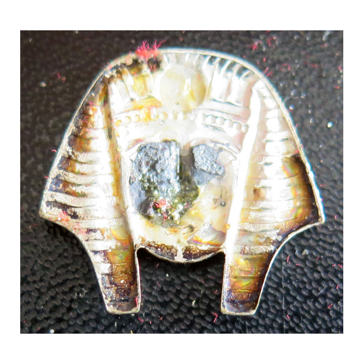 Insigne du brevet d'interprète en métal argenté matricé 22 mm