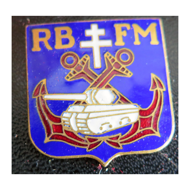 RBFM : insigne du régiment blindé des fusiliers marins Mardini en émail