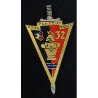 32°RG : 32°RÉGIMENT DU GÉNIE (DRAGO 2134) ÉMAIL
