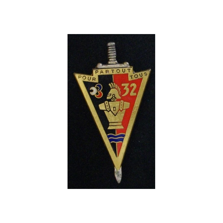 32°RG : 32°RÉGIMENT DU GÉNIE (DRAGO 2134) ÉMAIL