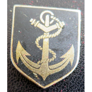ECU de Gendarmerie : insigne de l'écu de la gendarmerie maritime Drago G. 2375. PAS d'ATTACHE Vis coupée
