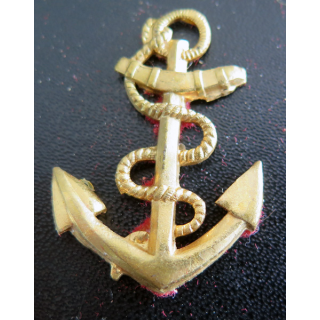 Ancre de marine en métal doré sans attache 4,2 cm de hauteur