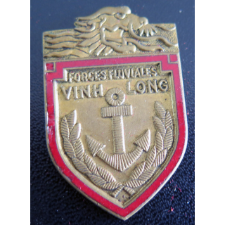 FFVL : insigne des forces fluviales de Vina Long Drago Romainville en émail