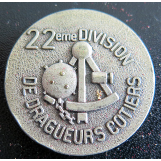 22° DDC : Rondache argentée de la 22° Division de dragueurs côtiers FIA