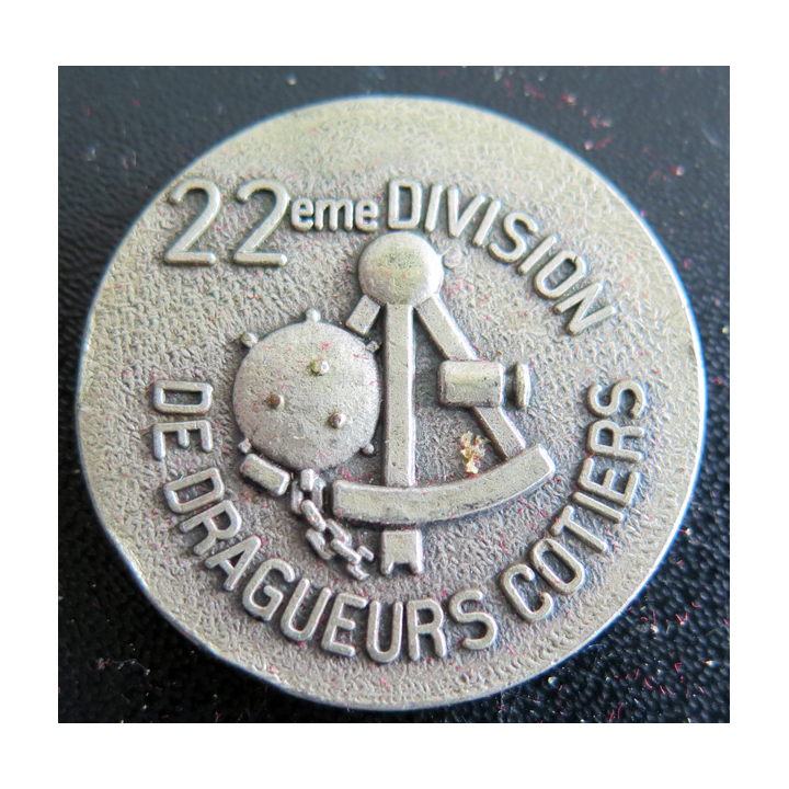 22° DDC : Rondache argentée de la 22° Division de dragueurs côtiers FIA