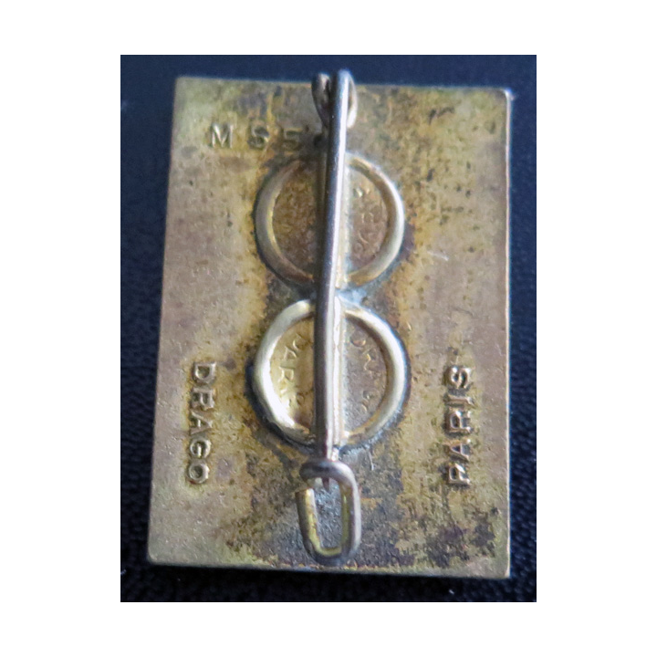 LA GRANDIERE : insigne de l'aviso colonial La Grandière de fabrication Drago M 550