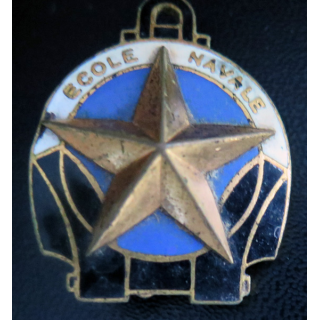 ECOLE NAVALE : insigne de l'école navale Augis en émail