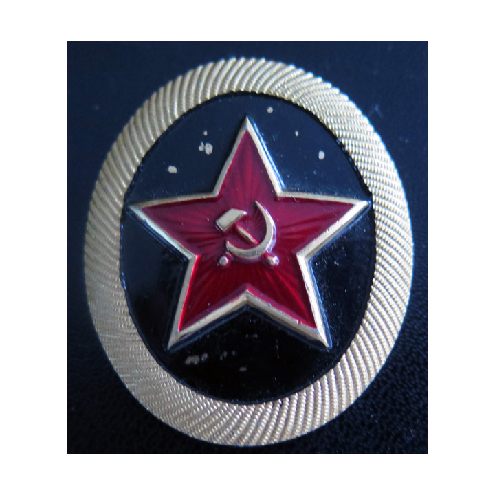 RUSSIE : insigne métallique de béret du corps des marines russes
