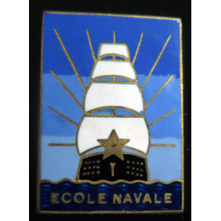 ÉCOLE NAVALE : insigne de l'école navale Arthus Bertrand Paris en émail