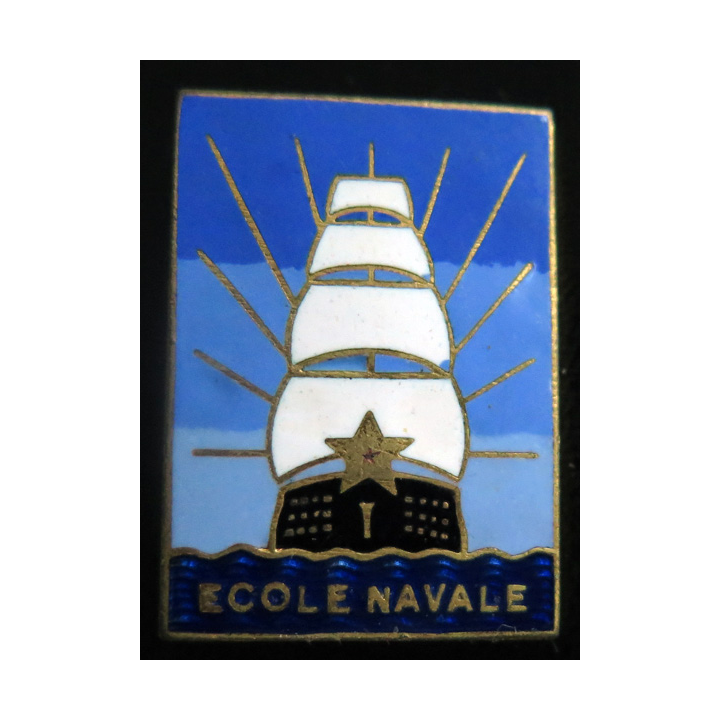 ÉCOLE NAVALE : insigne de l'école navale Arthus Bertrand Paris en émail