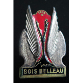 BOIS BELLEAU : insigne du Porte avions Bois Belleau  Drago Romainville en émail