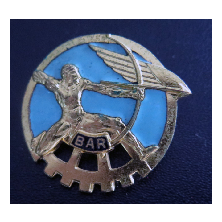 BAR : insigne métallique de la base aérienne de Rochefort de fabrication Drago A. 521 en émail