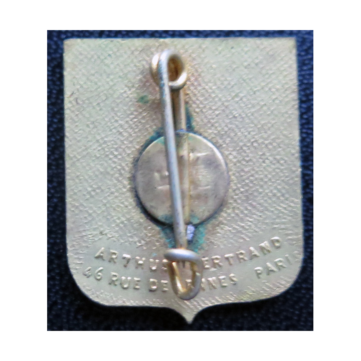 Insigne de la ville de Saint Brieuc 2,3 x 3 cm Arthus Bertrand Paris en émail