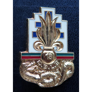 13° DBLE : 13° demi brigade de la légion étrangère Balme H. 119 vert sur rouge