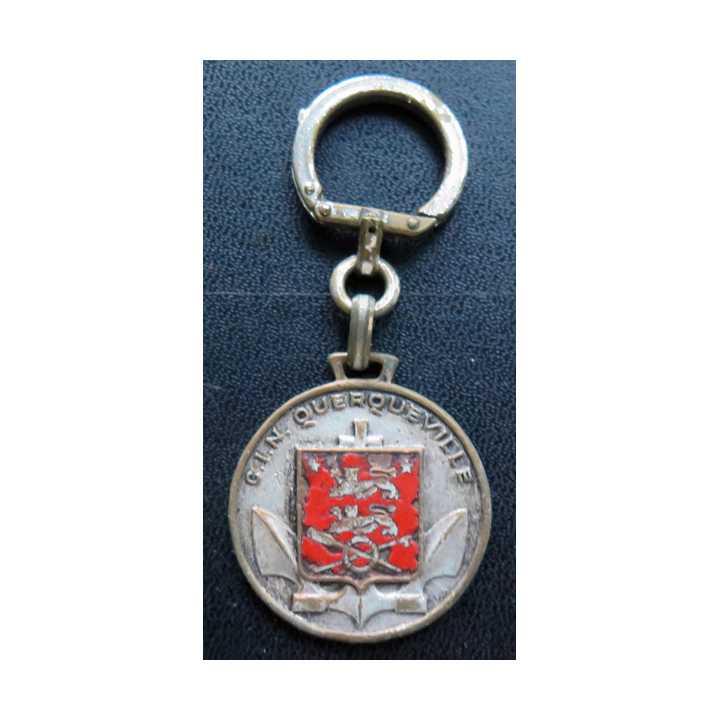 CIN QUERQUEVILLE : Porte clefs du centre d'instruction naval de Querqueville FIA en émail avec éclats