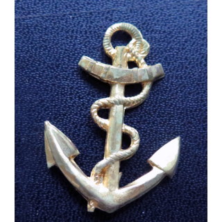 Ancre de marine en métal doré 4,2 cm de hauteur