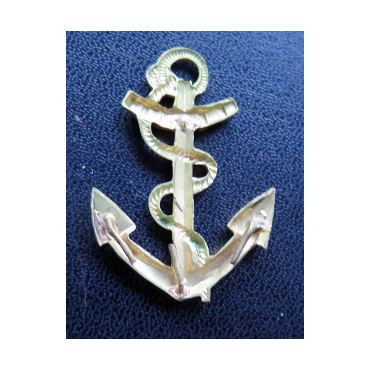 Ancre de marine en métal doré 4,2 cm de hauteur