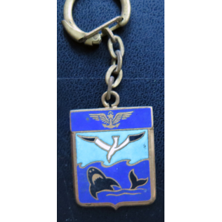 23 F : Porte clefs de la Flottille aéronavale 23 F Drago Paris en émail