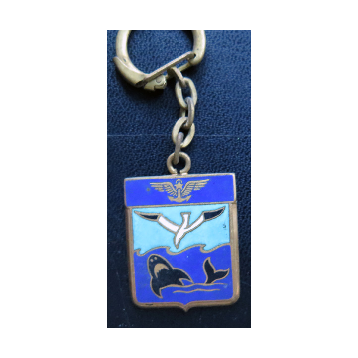 23 F : Porte clefs de la Flottille aéronavale 23 F Drago Paris en émail