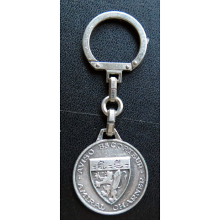 A.E AMIRAL CHARNER : Porte clefs Aviso Escorteur Amiral Charner 8,4 cm de hauteur