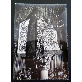 IMAGE PIEUSE : carte postale Les Merveilles de Chartres La Vierge au Pilier (cathédrale XII° siècle)